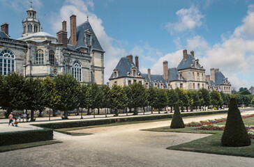 palace of Fontainebleau, france, paris, eighties, 