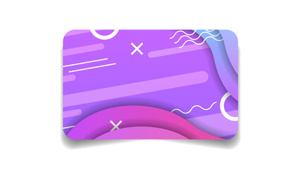 Abstract Color Bank Credit Card Template Layout Vector Design Style Isolated On White Background Concept