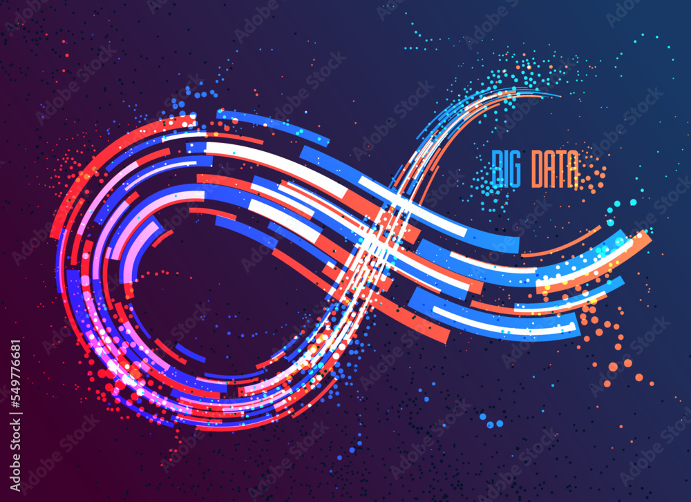 Poster abstract lines vector background, 3d dynamic motion stripes, technology or science theme abstraction