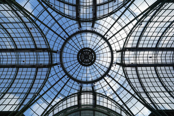 glass dome of a great palace under the blue sky. - Powered by Adobe