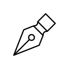 fountain pen icon design vector template