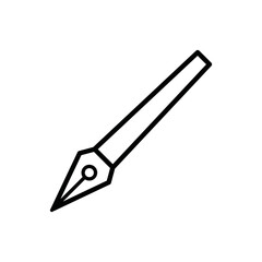 fountain pen icon design vector template