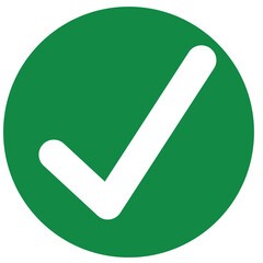 Check list button icon. Check mark in box sign