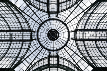 glass dome of a great palace in png format