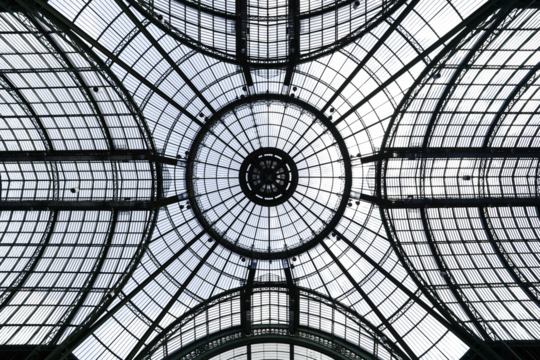 glass dome of a great palace in png format