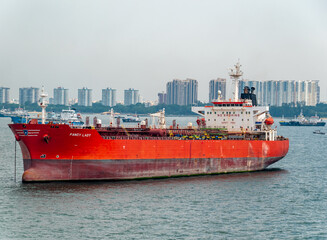 cargo ship in port