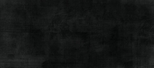 Highly detailed and empty black concrete wall. Dark background, horizontal