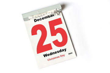 25  December 2024 Christmas Day