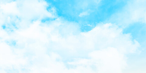 Hand painted watercolor sky and clouds, abstract watercolor background, vector illustration