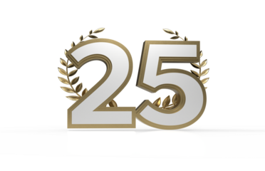 Lauriers 25  years png