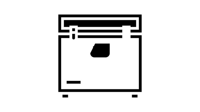 flight case for music equipment glyph icon animation