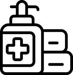 Toilet dispenser icon outline vector. Public restroom. Gender room