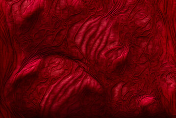 red fabric background, red fabric texture, red silk, red satin, fabric with greases, illustration, digital