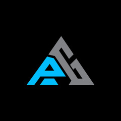 PG Logo letter monogram with triangle shape design template.
