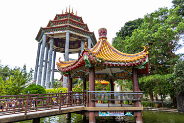  Buddhist Pagoda in Kek Lok Si temple, George Town, Penang, Malaysia