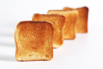 Slices of toasted bread