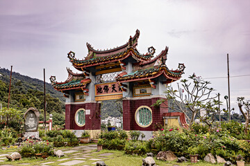 Fototapeta na wymiar Typical Chinese temple in George Town, Penang, Malaysia. Kek Lok