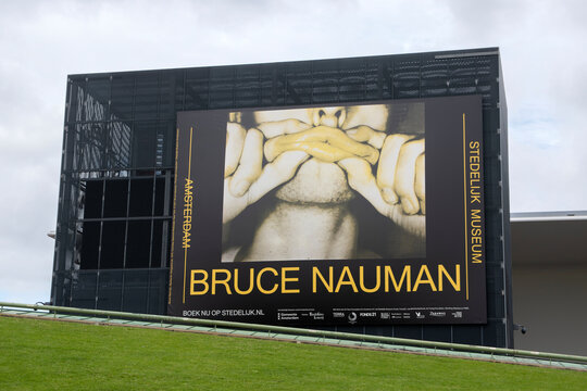 Billboard Stedelijk Museum Exhibition Bruce Nauman At Amsterdam The Netherlands 16-8-2021