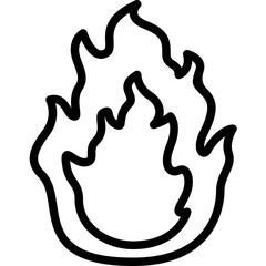 Obraz premium bonfire icon