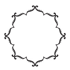 Frame, in the style of an ornament, Vector illustration eps 10, Art.	
