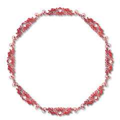 Frame, in the style of an ornament, Vector illustration eps 10, Art.	