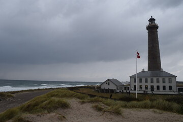 Skagen Gray Lighthouse; Denmark; North Jutland