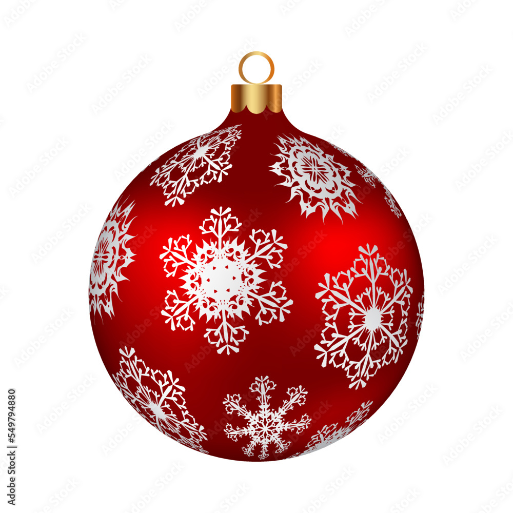 Sticker christmas decoration glass ball