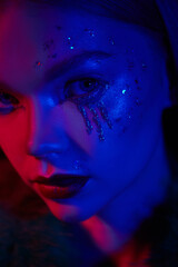 party shiny makeup