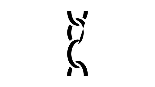 belcher rolo chain glyph icon animation