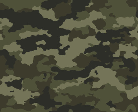 
Army seamless camouflage pattern, vector military background, khaki texture. disguise