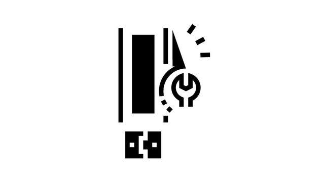 flash media data recovery glyph icon animation