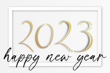 Obraz na płótnie Canvas 2023 - happy new year - best wishes 2023 background
