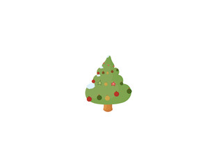Christmas tree with toy 