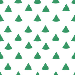Christmas tree seamless pattern