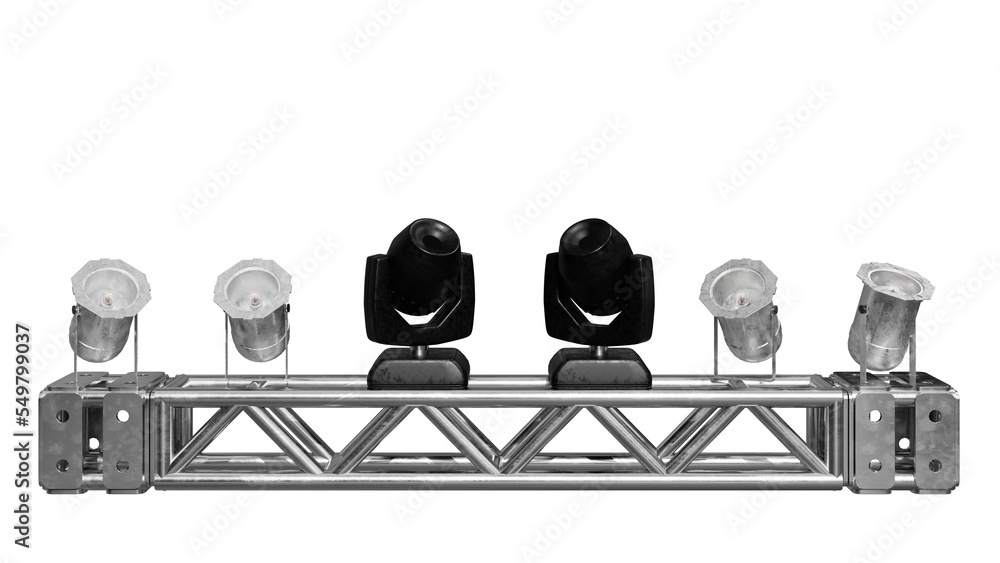 Poster light stage on trasparent png background
