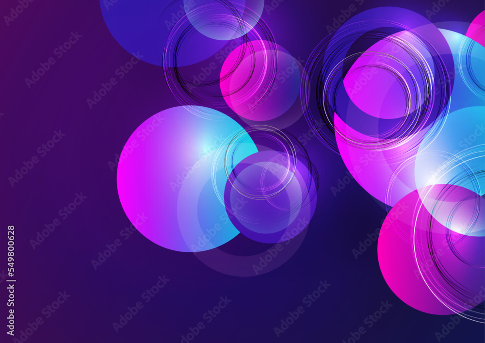 Poster abstract luxury background with circular geometric pattern. element of modern circular overlapping l