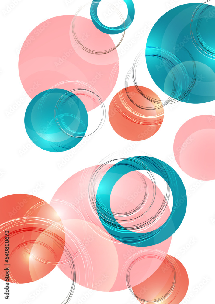 Aufkleber abstract luxury background with circular geometric pattern. element of modern circular overlapping l