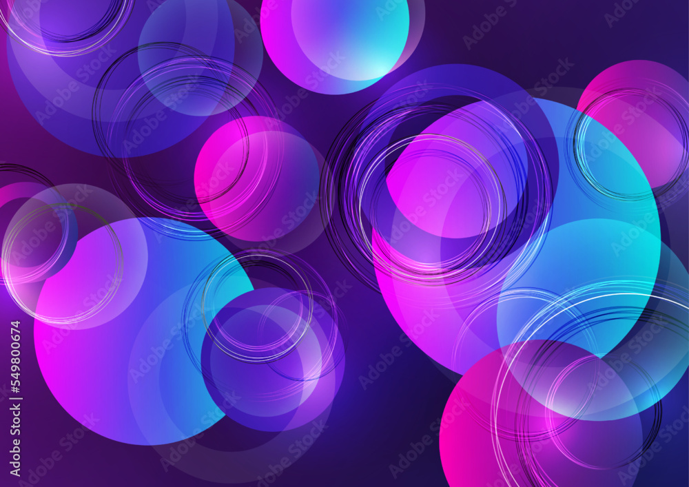 Poster abstract luxury background with circular geometric pattern. element of modern circular overlapping l