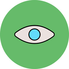 Show Multicolor Circle Filled Line Icon