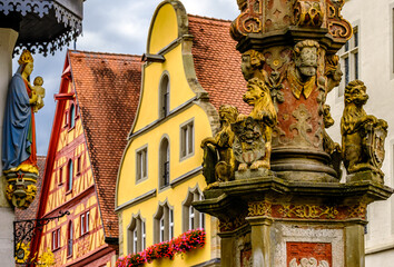 famous old town of Rothenburg ob der Tauber - Bavaria