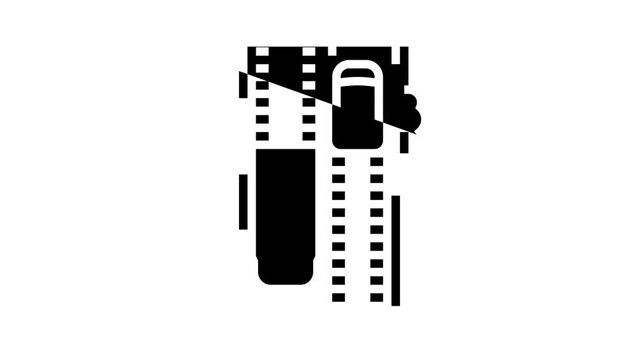 earthen road glyph icon animation