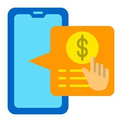 Online Payment Flat Icon