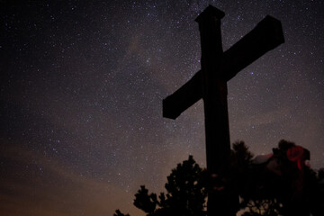cross in the night
