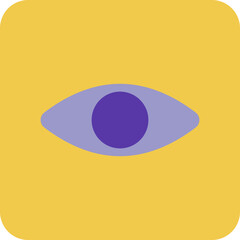 Show Multicolor Round Corner Flat Icon