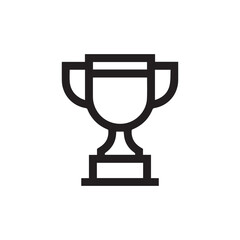 Trophy icon vector sign symbol