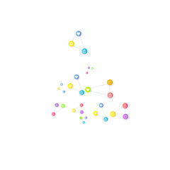 Social media marketing icons internet tags target