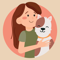 vector cute illustration pets care