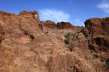 Fototapeta na wymiar Cave of Four Gates is a complex of caves in the south of the municipality of Telde, Gran Canaria.
