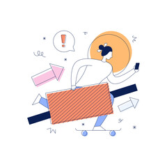 A flat vector of stability 