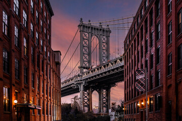 Obraz premium Dumbo New York Manhattan bridge